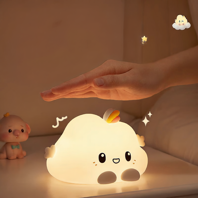 Invara CloudMate – Charming Bedside Lamp with Touch Control & Warm Light