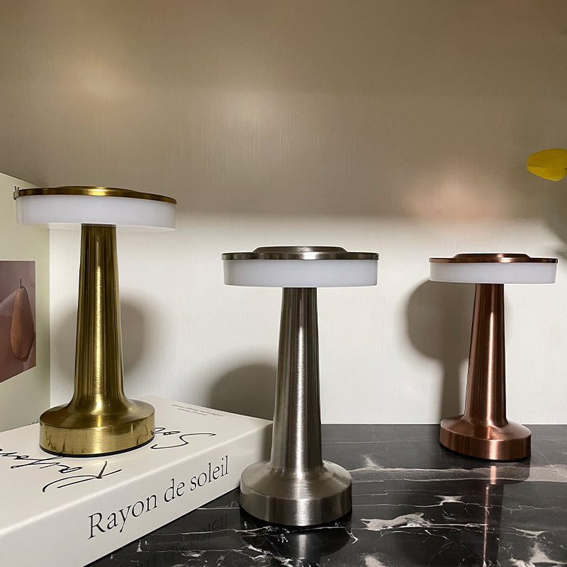 Invara Elys – Modern Touch LED Table Lamp | Dimmable Rechargeable Metal Light for Bedroom & Home Décor