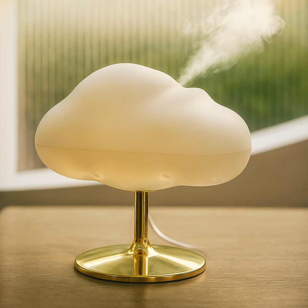 Invara Cirra – Cloud Diffuser & Humidifier | LED Mist Light for Modern Bedroom & Home Décor