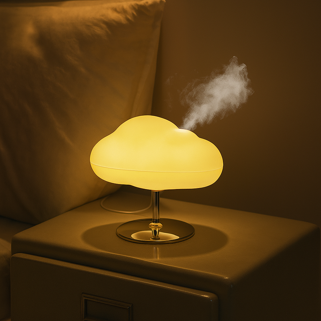 Invara Cirra – Cloud Diffuser & Humidifier | LED Mist Light for Modern Bedroom & Home Décor