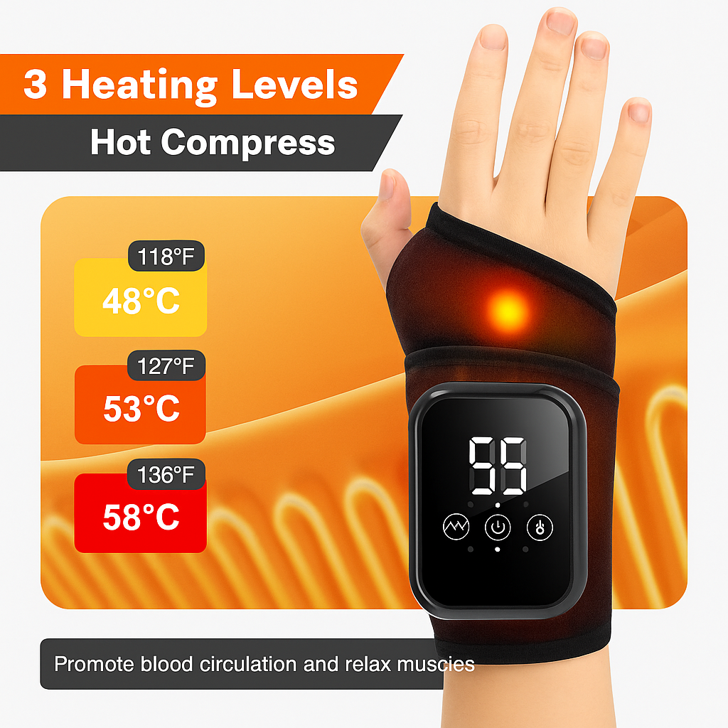 Invara ThermaBand - Smart Heated Wrist Therapy Band